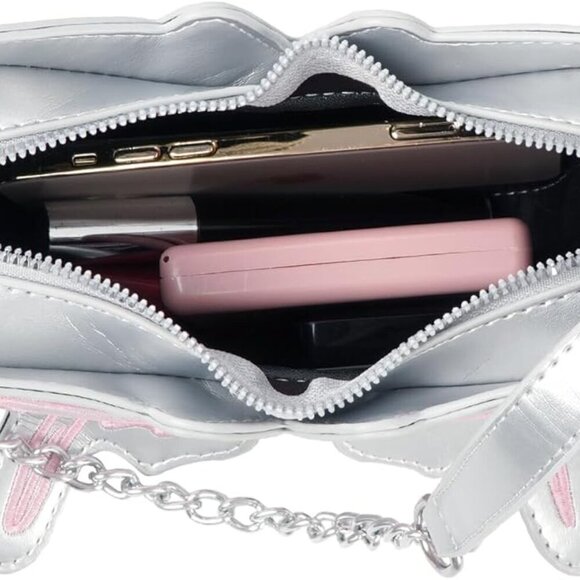 Women Mini Butterfly Chain Strap Cross-body Clutch Bag Evening Purse